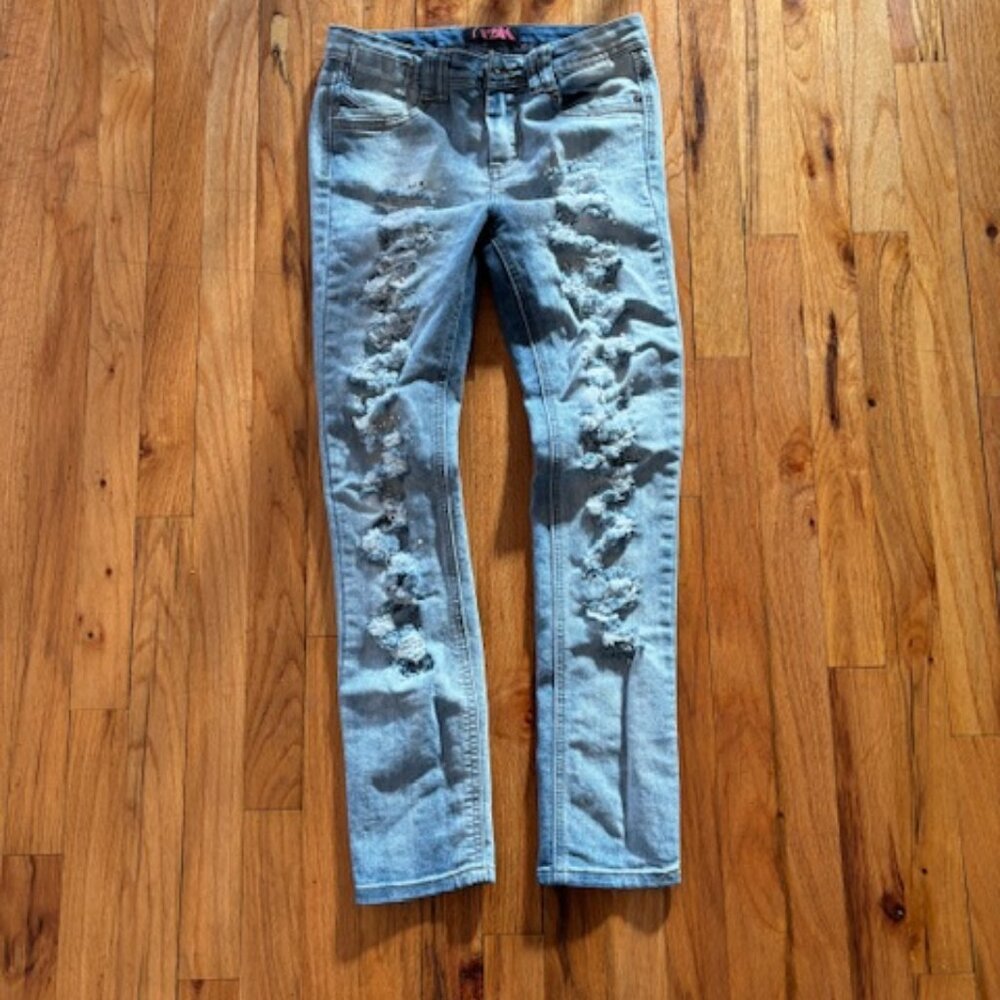 12k GIRLS Distressed jeans size 14